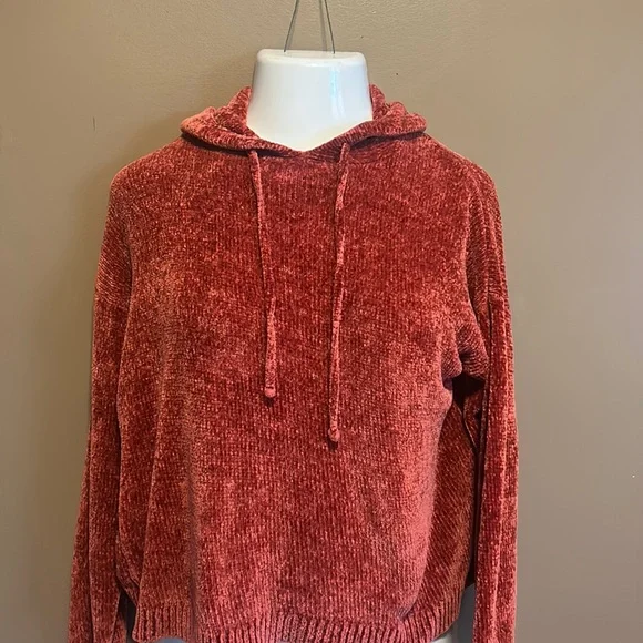 Pink Republic Sweaters Pink Republic Hoodie Rust Color Size